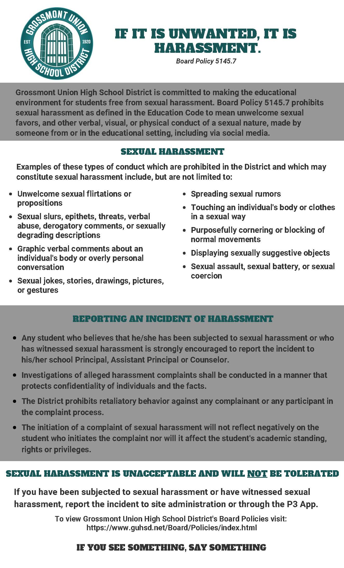 examples of and how to report sexual harassment