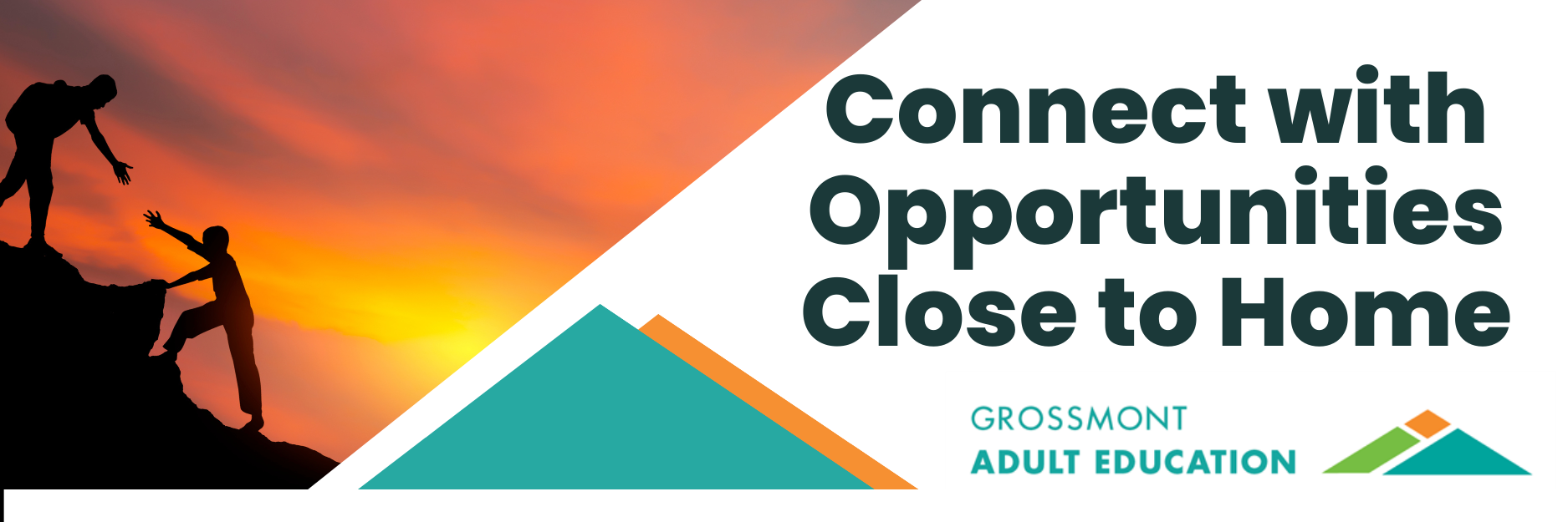 GAE banner stating connect with opportunities close to home