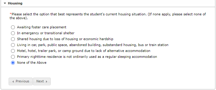 Housing Questions