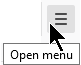 Firefox open menu with tooltip.