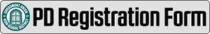 Professional Development  Registration Form
